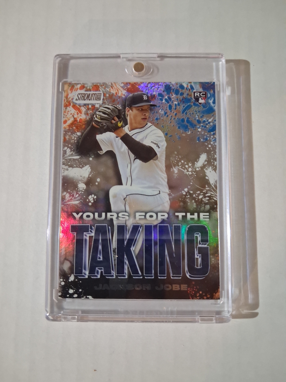 Topps Jackson Jobe Splash-Accent Baseball Card - Orange Blue Black